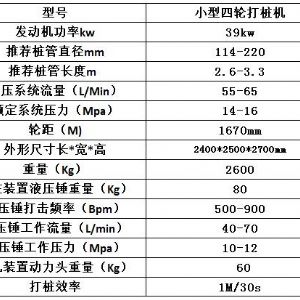 簡易四輪打樁機(jī)